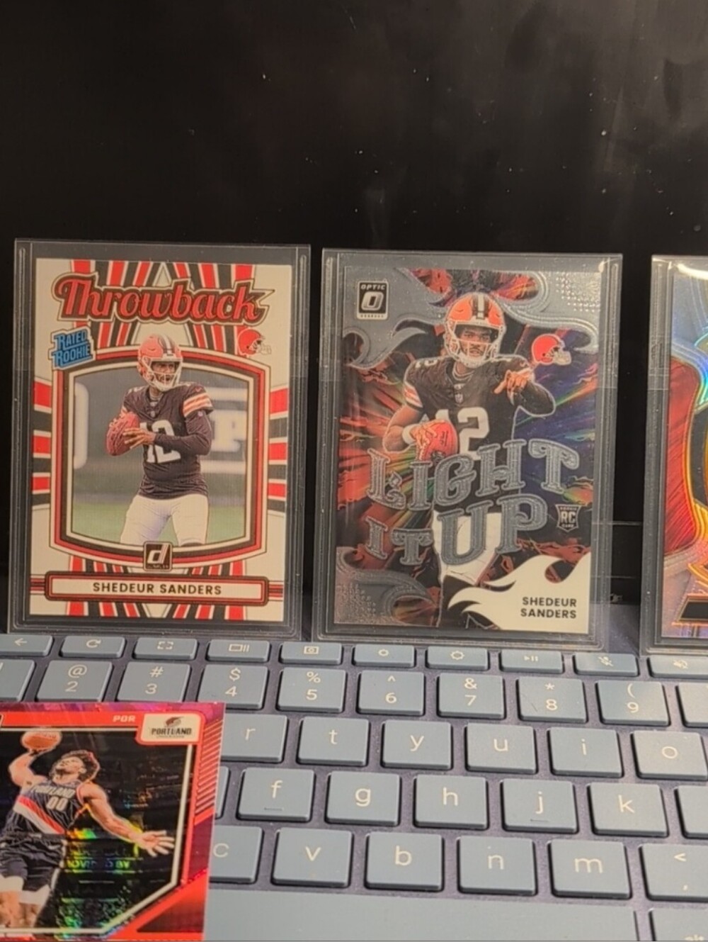 3 Panini Shedeur Sanders Rookie Card Lot Mint Free Shipping Grade Ready